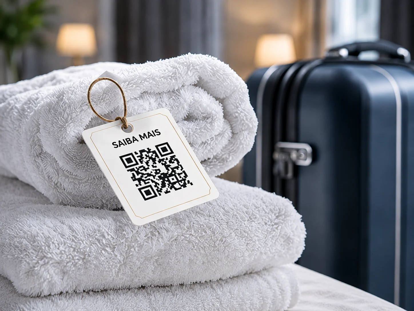 Toalhas com tag QR Code